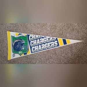 Vintage NFL Sam Diego Chargers felt Pennant Flag